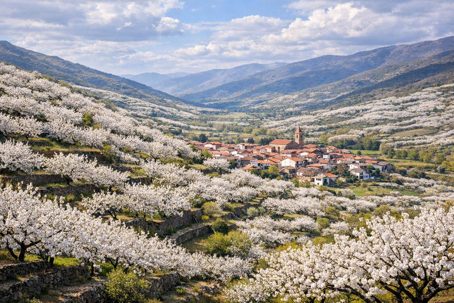 Valle del Jerte en flor en un día: excursión perfecta desde el centro de España
